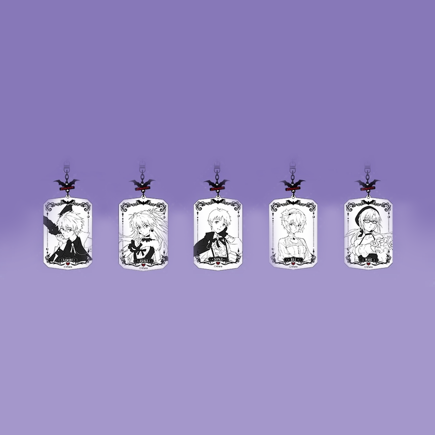 Evangelion - The Night of Fantasy Series - Line-Art Acrylic Charm Blind Box