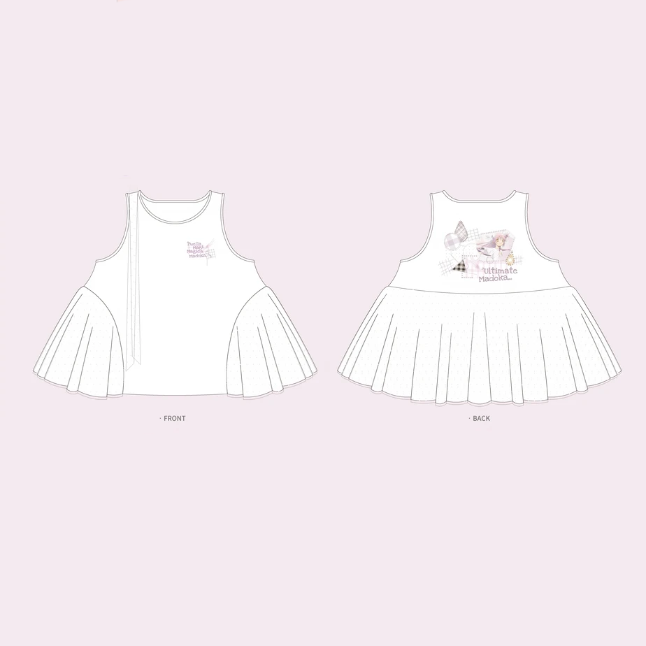 【Pre-Order】Puella Magi Madoka Magica × See You At Pizza - Vest Top