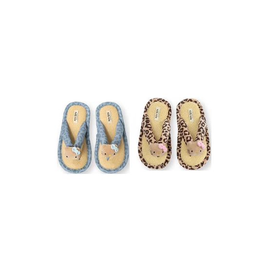 【Pre-Order】Hello Kitty × TBH - Leopard Flip-Flops