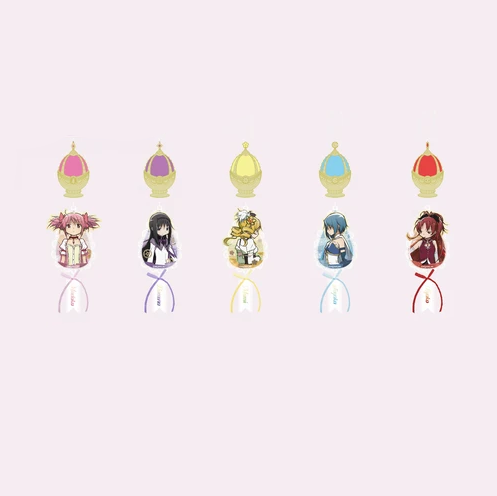 【Pre-Order】Puella Magi Madoka Magica × See You At Pizza - Acrylic Keychain