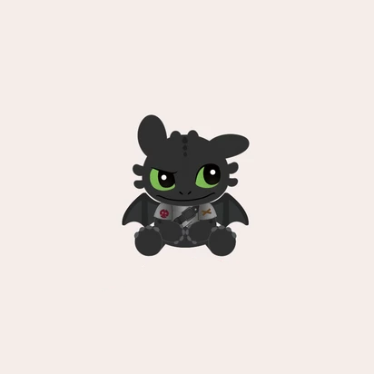 【Pre-Order】How to Train Your Dragon - Toothless Sitting Plush