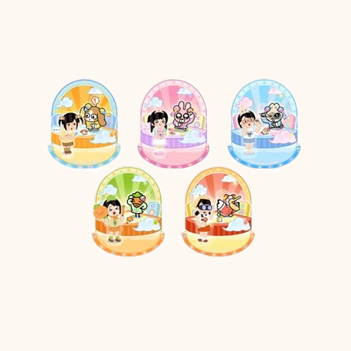 【Pre-Order】LiPU Friends × Irasutoya - Double-Sided Rotating Stand