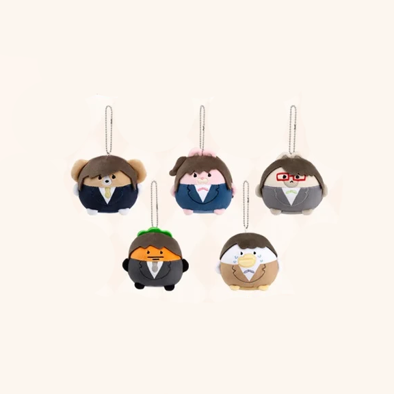 【Pre-Order】LiPU Friends × Irasutoya - Workplace Dango Plush Charm