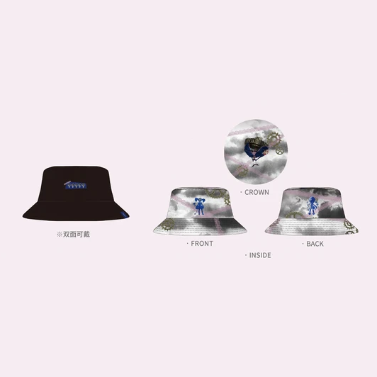【Pre-Order】Puella Magi Madoka Magica × See You At Pizza - Bucket Hat