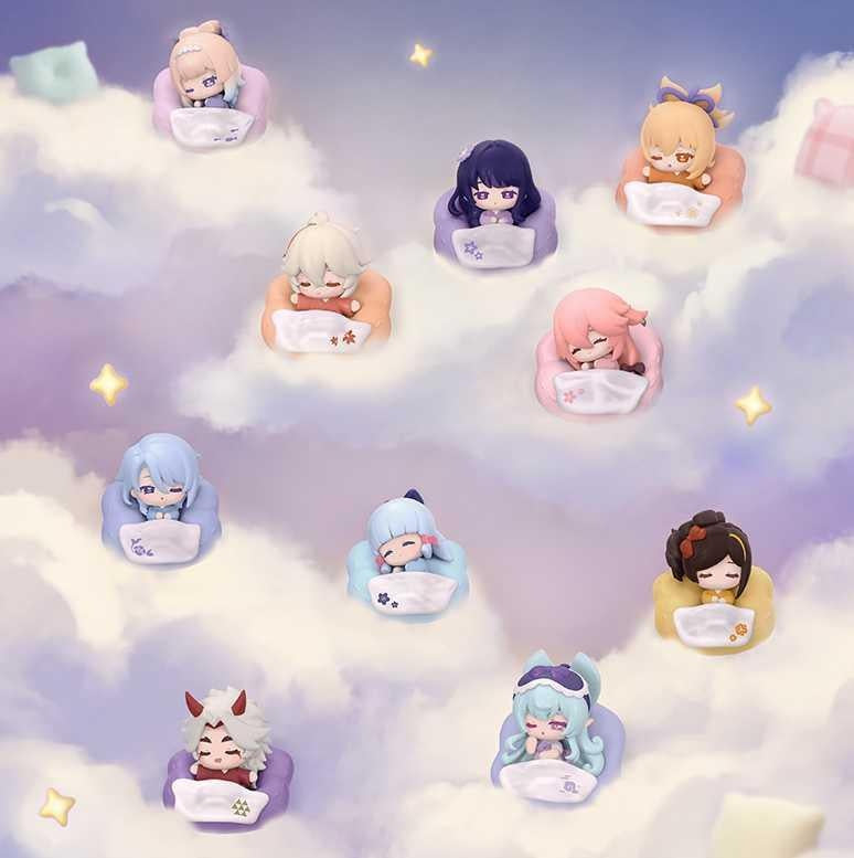 Genshin Impact - Cloud Pillow Reverie Series Chibi Fridge Magnet Blind Box - supplier product image
